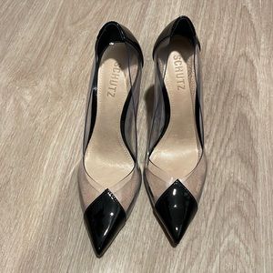Cendi Transparent Pointed Toe Pump